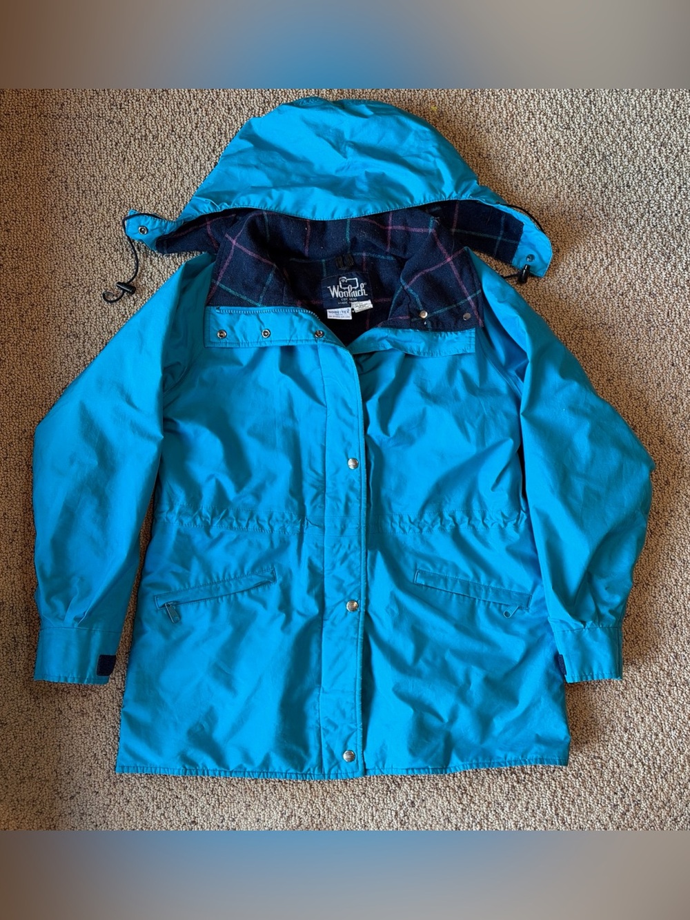 VTG 90s Woolrich Gore-Tex Mountain Parka Jacket USA Made Wool Lined Women M